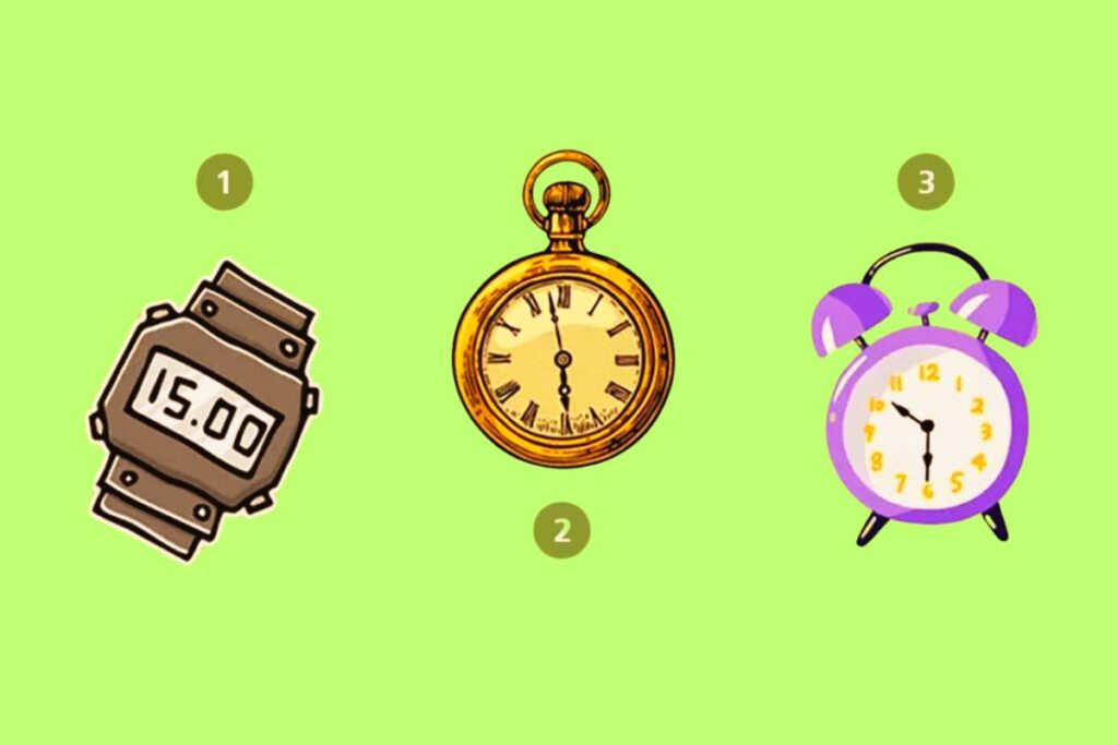 Personality Test The watch you choose will reveal your problem-solving skills