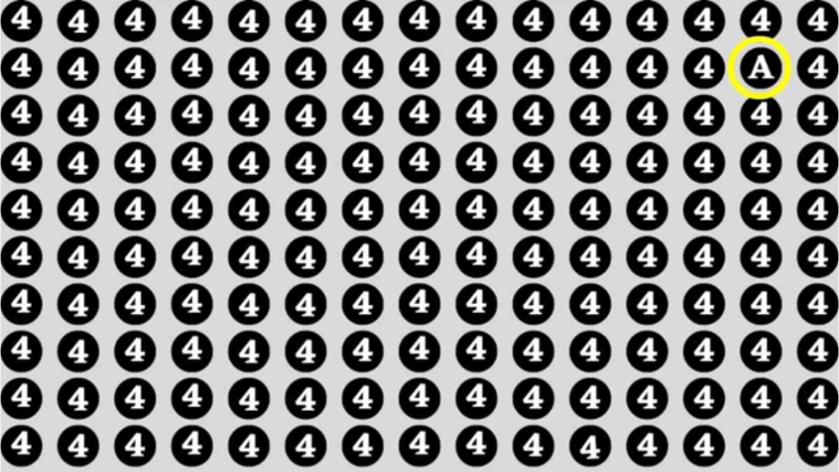 Find the letter A in 3 seconds 