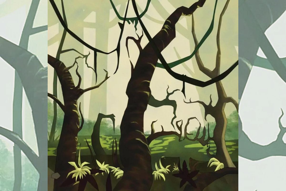 visual challenge - find the animals in the forest - challenge