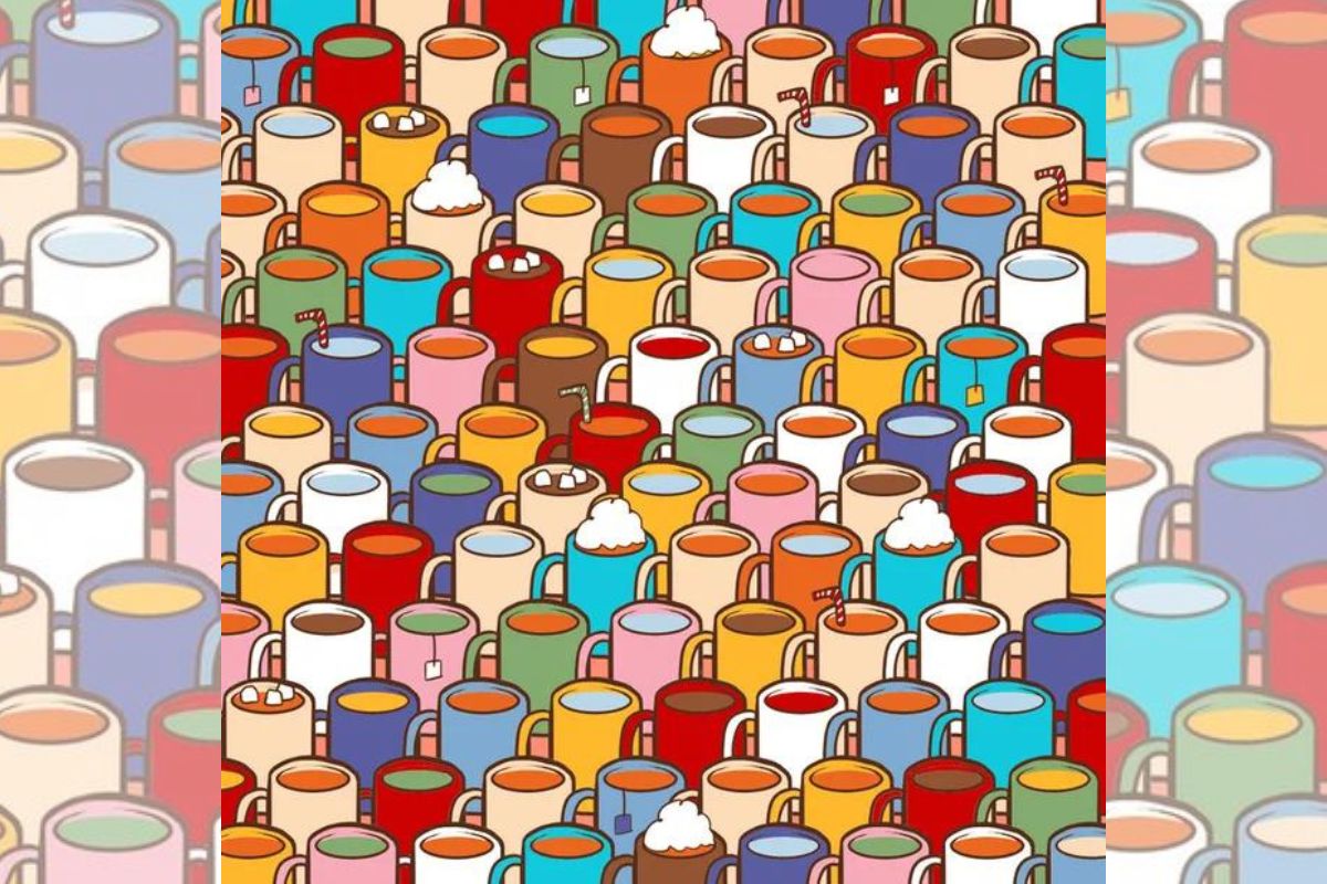 Visual challenge: find the empty cup