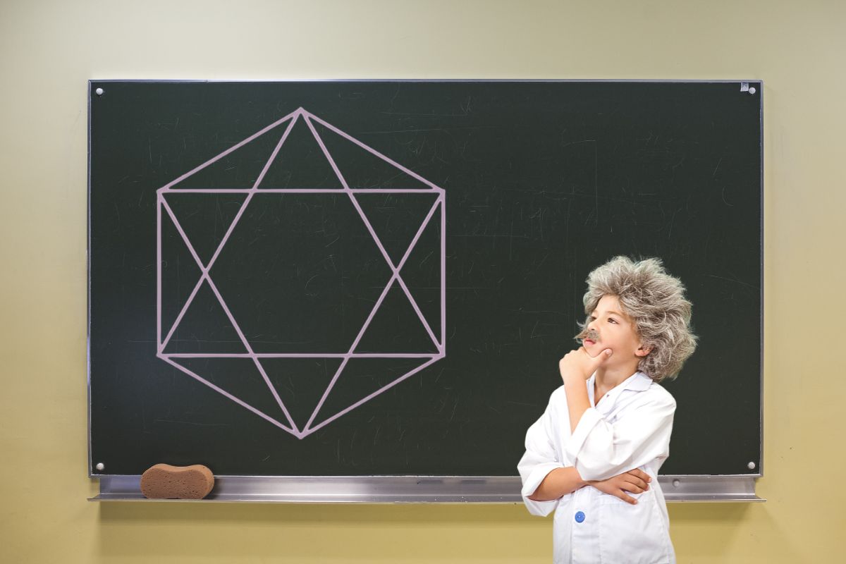IQ test - how many triangles make up this hexagon